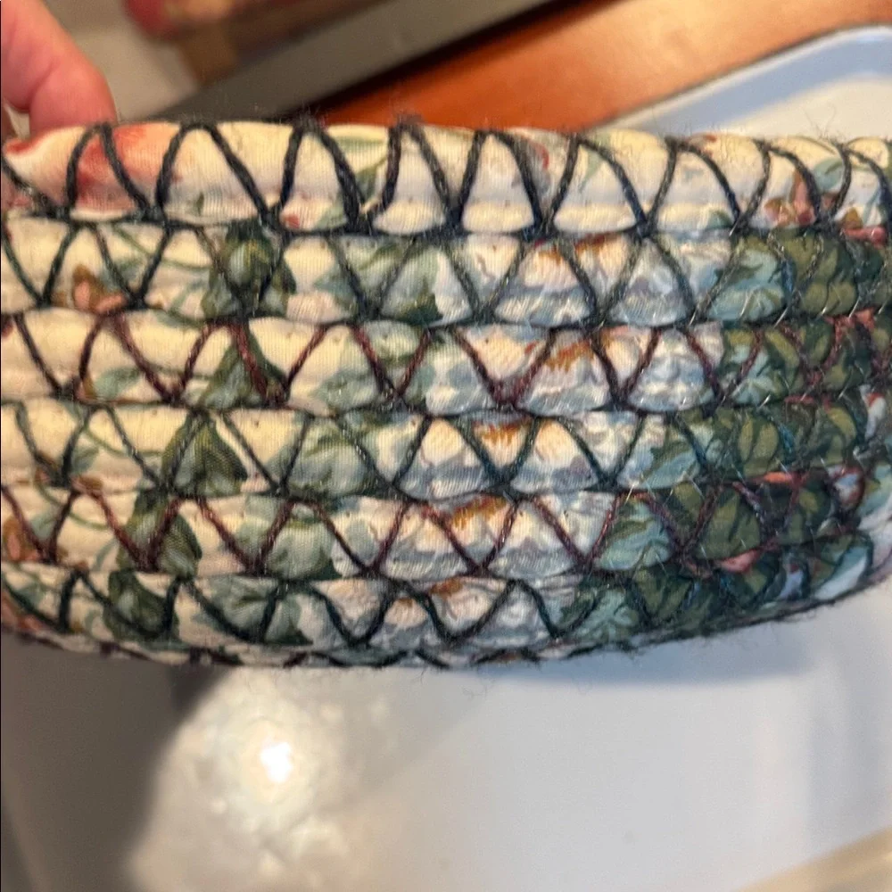 Basket Handcrafted Multicolor Woven Basket